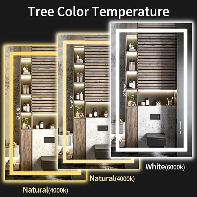 LED Bathroom Mirrors 32"x72" Bathroom Mirror - Image 5