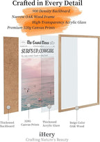 iHery Small Framed Trendy Coastal Cowgirl NewsPaper Wall Art Prints, Western - Image 5