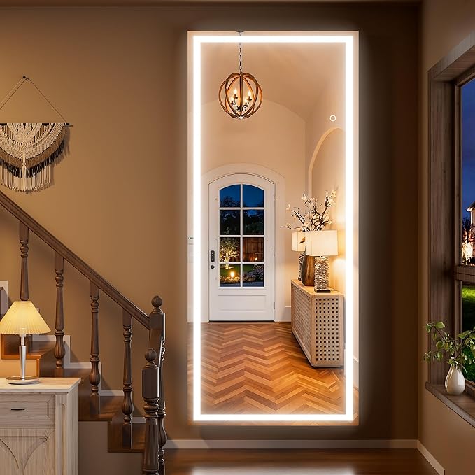 Hasipu 79"x35" LED RGB Bluetooth Full Length Mirror - Image 3
