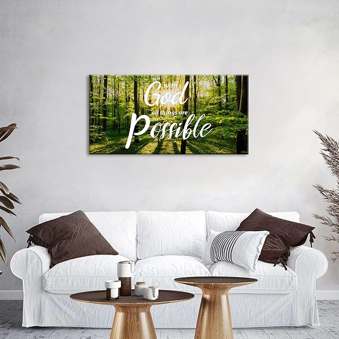 Christian Wall Decor Bible Verse Wall Art - Image 2