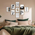 Stockholm Style 9 Pcs Fashion Gallery Wall Art Set, Modern Editorial Leopard - Image 3