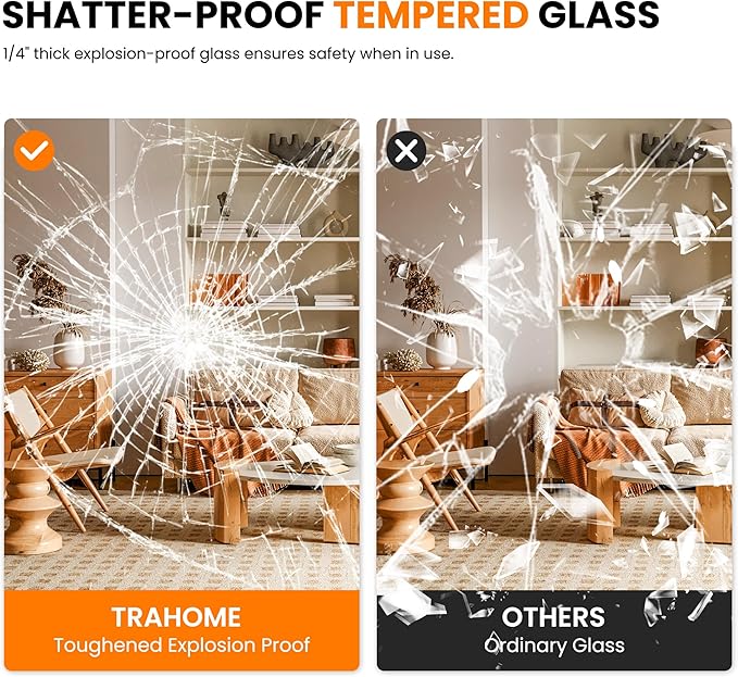 TRAHOME Bathroom Vanity Mirror for Wall, 2 Pack 36" x 24" Metal Framed - Image 5