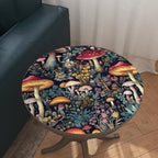 BOKEBEVE Black Colorful Mushroom Contact Paper Floral Wallpaper Peel and Stick - Image 6