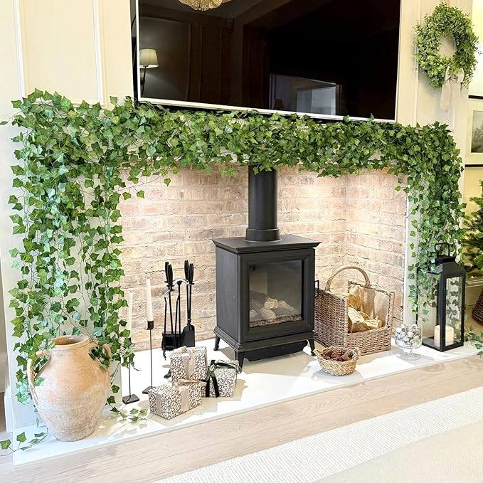 CQURE 120Pack 840Ft Artificial Ivy Fake Vines, Ivy Garland Greenery Garland - Image 4