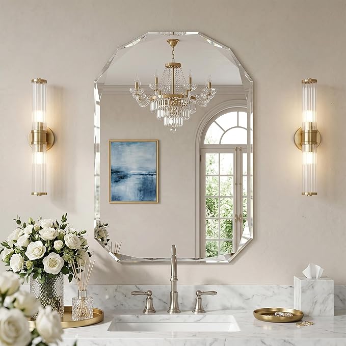 Suidia Bathroom Mirror, Frameless Bathroom Mirror by SuidiaMirror