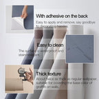 24"x393" Navy Blue Grasscloth Peel and Stick Fabric Textured Contact Paper - Image 4