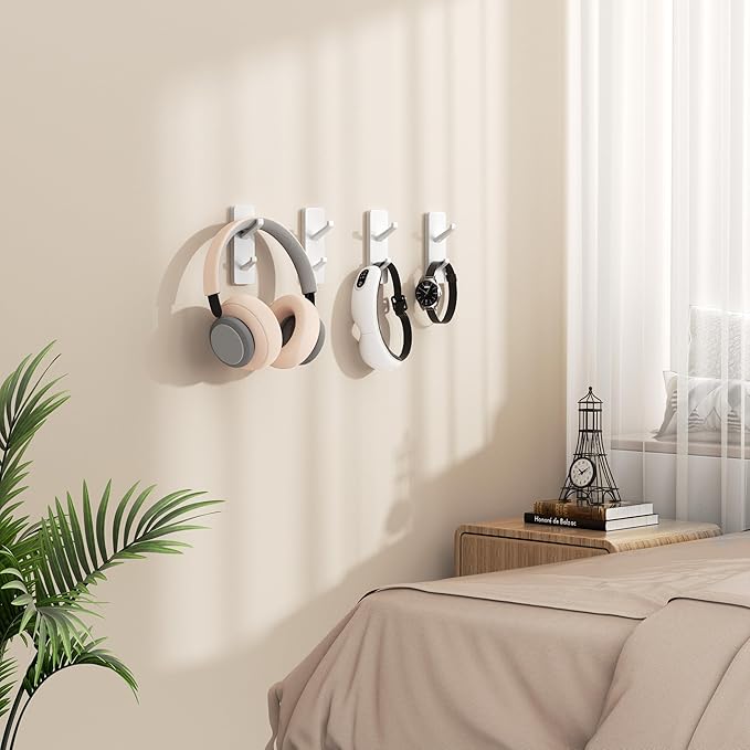 Self Adhesive Wall Hooks for Hanging: 13 LB Strong Hold, Sticky Hangers for Coat - Image 8