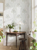 Ismoon Vintage Peel and Stick Wallpaper Floral Contact Paper Boho White and - Image 4