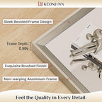 Keonjinn 72 x 36 Inch Brushed Nickel Bathroom Mirrors - Image 2