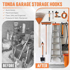 TONDA Garage Hooks, 20 Pack Garage Organization, Wall Storage Hooks Heavy Duty - Image 3