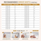 Grandekor No Drill Cordless Cellular Shades, Honeycomb Blinds - Image 3