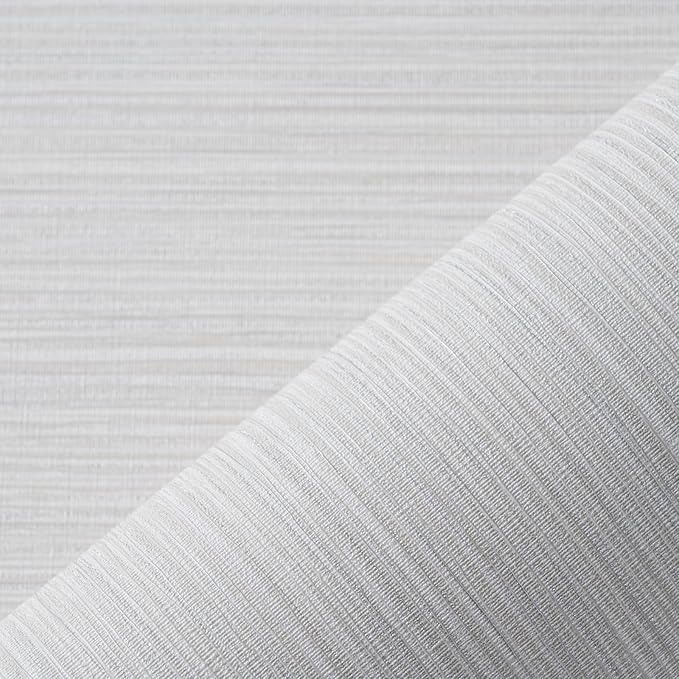 Grasscloth Textured Wallpaper Peel and Stick 24inX393in Fabric Wall Paper - Image 3