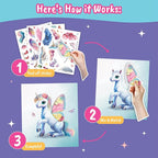 Sticker Dress Up Unicorn - Kids Activity Book Learn Fashion Design for Unicorn with Guides and 250+ Reusable Stickers. Christmas Gift for Girls Ages 5,6,7,8