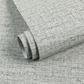 15.75"x393.70" Gray Wallpaper Grasscloth Peel and Stick Wallpaper Faux Linen by MANONIRIA