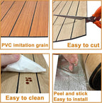Yutianli PVC Slat Wall Panel Peel and Stick 118"x 15.7" Faux Wood Slat Panel - Image 6