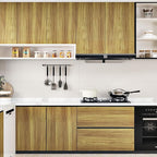 WESTICK Brown Wood Peel and Stick Wallpaper Light Wood Grain Contact Paper - Image 5