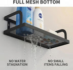 PUSDON 2-Pack 16.5" Extra Long Slim Hollowout Shower Caddy, Wall Mount Spice - Image 6