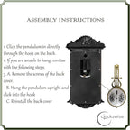 Clockswise Vintage Grandfather-Style Wall Clock - Image 8