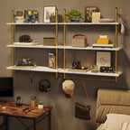 Bestier 31" Industrial Pipe Shelving, Floating Kitchen Wall Shelves 3 Tier - Image 7