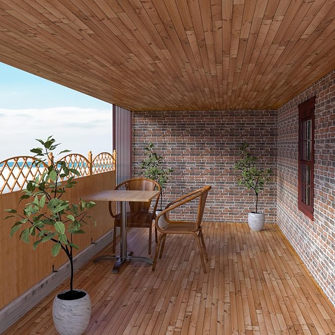 3D Wall Panels Peel and Stick in Red White Stone, Faux Brick Wall Panels - Image 7