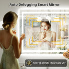 Briivue 40x30 Inch LED Bathroom Mirror - Image 6