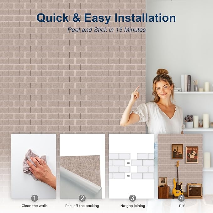 WoveN SounD Brick Acoustic Wall Panels Seamless Visual, High Density, Sound - Image 5
