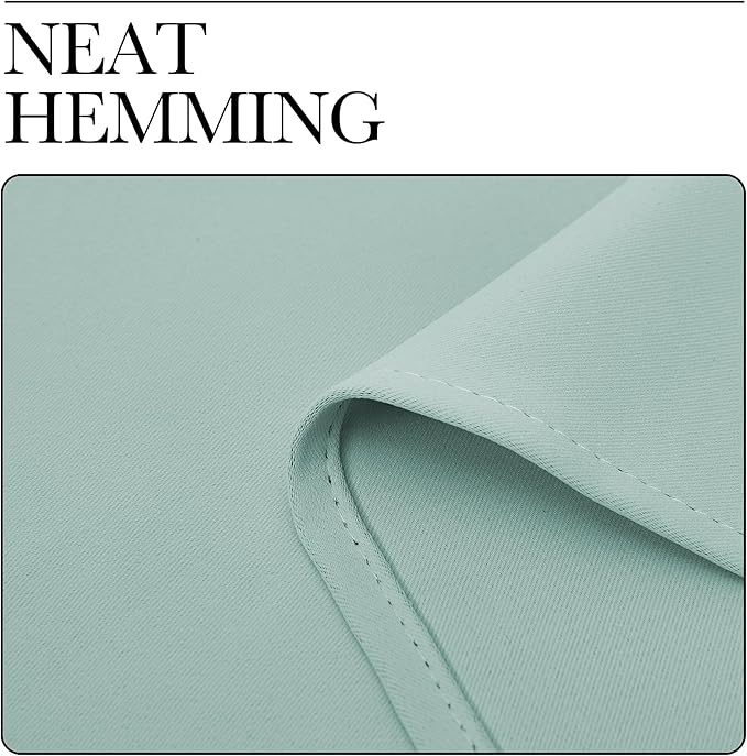 NICETOWN Blackout Curtains for Living Curtains, Aqua Blue, 2 Panels, 42 by 72 - Image 6