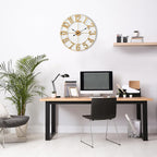 Sorbus Gold Metal Wall Clock - Image 5