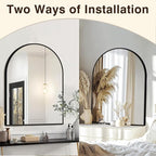 FICTOR Bathroom Mirror for Wall, Arched Vanity Bathroom Mirror for Over Sink - Image 5