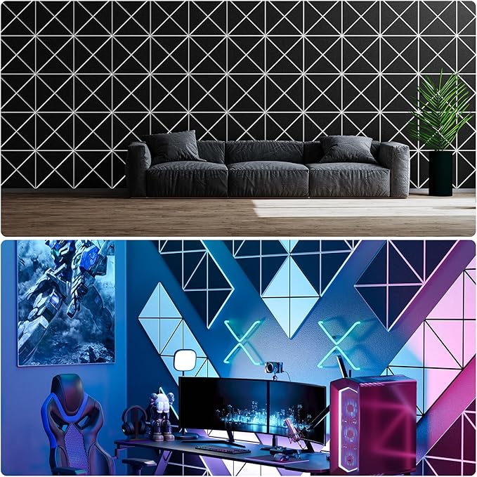 18 Pack Self-Adhesive Acoustic Panels, High-Density Soundproof Wall Panels - Image 6