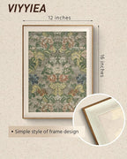 VIYYIEA Framed Wall Art for Living Room, Pattern Canvas Prints, Vintage Home - Image 3