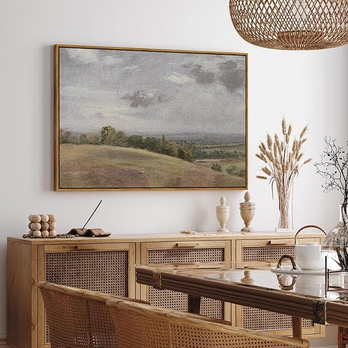 InSimSea Framed Canvas Wall Art, Vintage Decor - Image 3