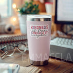 (3 Pack) Motivational Stickers - Kindness is Free Sprinkle It Everywhere – Inspirational Vinyl Decals with Positive Quotes for Laptops, Tumblers, Water Bottles, Scrapbooks - 3 x 2.3 Inch