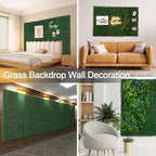 Luyue 24PCS 20”×20” Boxwood Panels, Artificial Grass Wall Panels Fake Greenery - Image 8