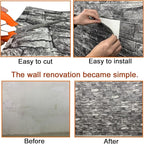 20PCS 3D Wall Panels Peel and Stick 3D Brick Wallpaper Peel and Stick Faux - Image 6