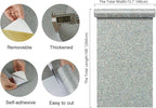 CHIHUT Holographic Silver Glitter Wallpaper Stick and Peel - Image 2