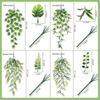 8 Pack Artificial Hanging Plants Fake Greenery Plants Fake lvy Vine - Image 3