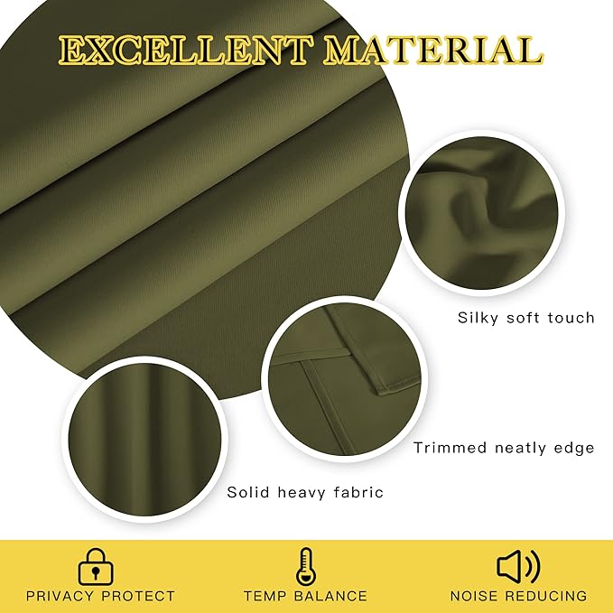 NICETOWN Window Treatment Sliding Door Curtain - Image 3