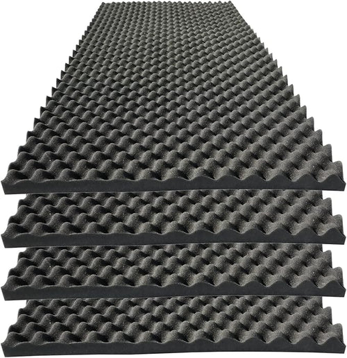 4 PCS Acoustic Panels, High Density Fireproof Noise Cancelling Foam Studio Foam by KTOESHEO