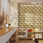 BUBOS Self-Adhesive Acoustic Wall Panels, 6 Pack Wood-Pattern Soundproof Wall - Image 7