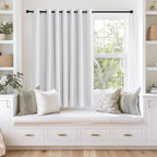 NICETOWN Room Darkening Greyish White Curtain by NICETOWN