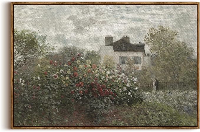 InSimSea Framed Canvas Wall Art Vintage Decor, Farmhouse Room Aesthetic by InSimSeaArt