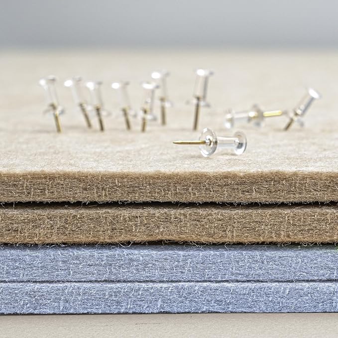 Lightomorrow Bulletin Board, 24 x 18 inches Felt Board Decorative Pin Board - Image 6