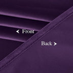 NICETOWN Purple Velvet Blackout Curtains 96 inches Long, Solid Heavy Matt Rod - Image 8