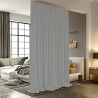 Room Divider Curtain, 4.3 ft Wide x 7 ft Tall, 1 Panel, Noise Reduction by RoomDarkning