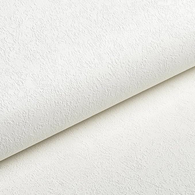 Livelynine Anaglypta Wallpaper Peel and Stick Paintable Vinyl Off White - Image 6