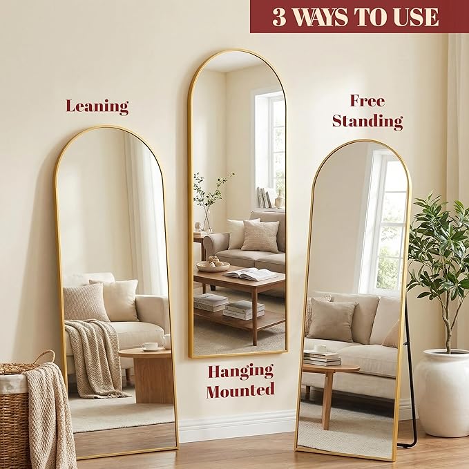Suidia 56"x15" Arched Full Length Mirror - Image 8