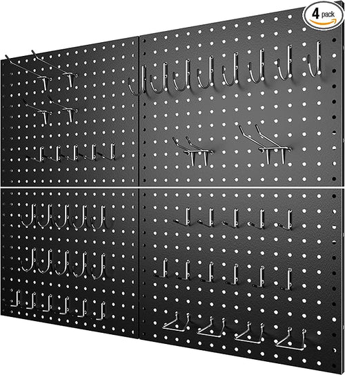 4 Pack Metal Pegboard Panels by Unknown