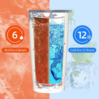 Tiger Tumbler with Lid and Straw for Women Leakproof Travel Coffee Mug Double Wall Insulated Cups 20OZ Gifts for Office Kitchen Outdoor