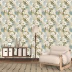 Floral Wallpaper Peel and Stick Vintage Beige Flowers Contact Paper Vinyl - Image 5